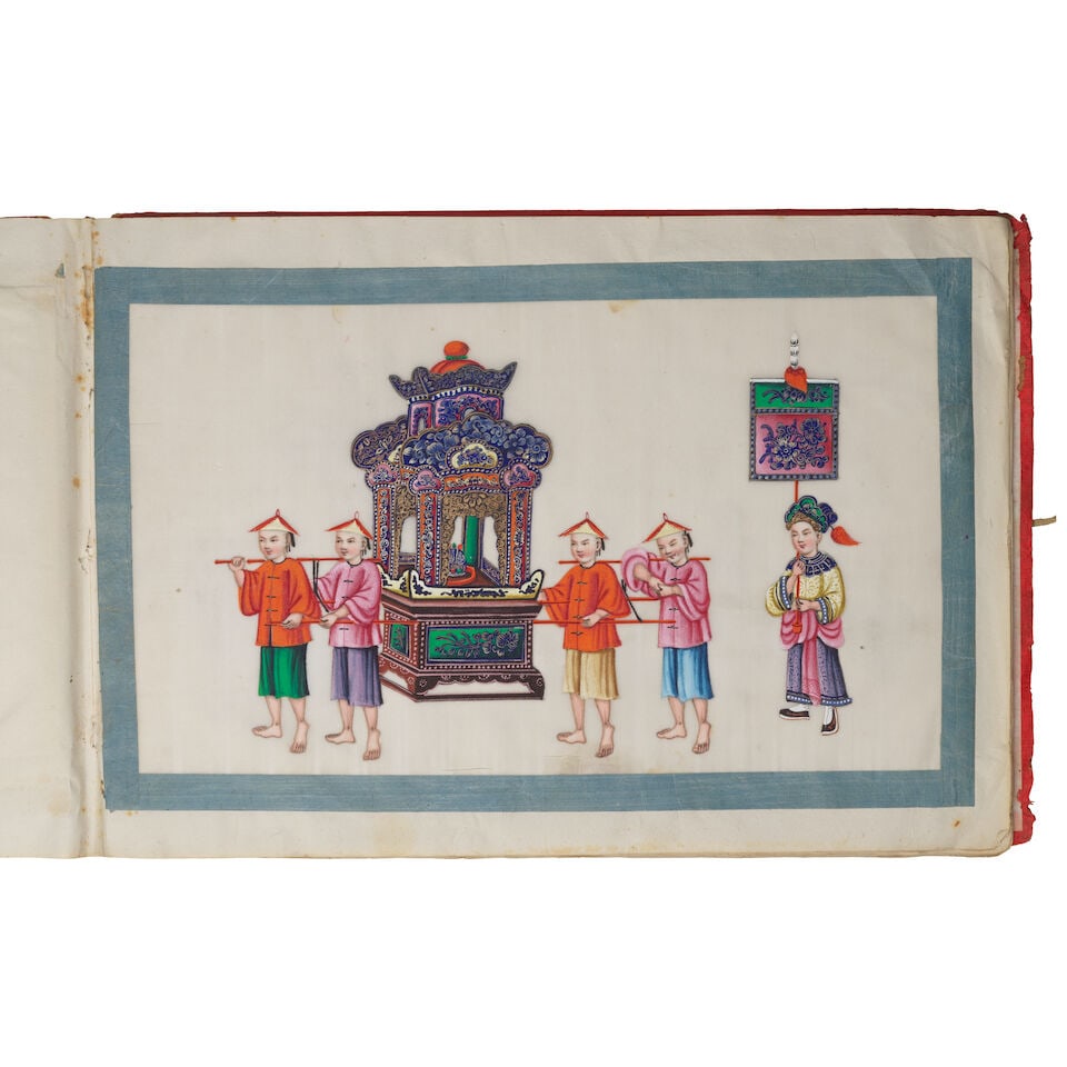 CHINESE ARTIST (19TH CENTURY) An album of twelve procession scenes - 5