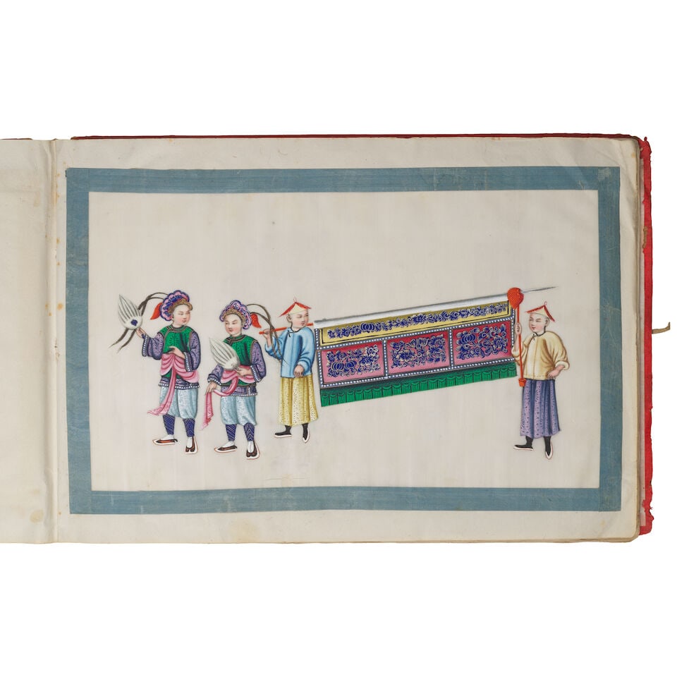 CHINESE ARTIST (19TH CENTURY) An album of twelve procession scenes - 6