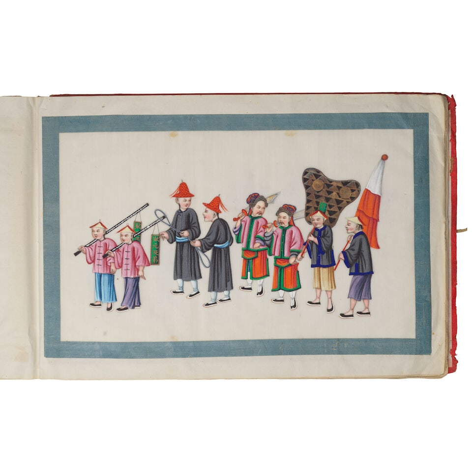 CHINESE ARTIST (19TH CENTURY) An album of twelve procession scenes - 8