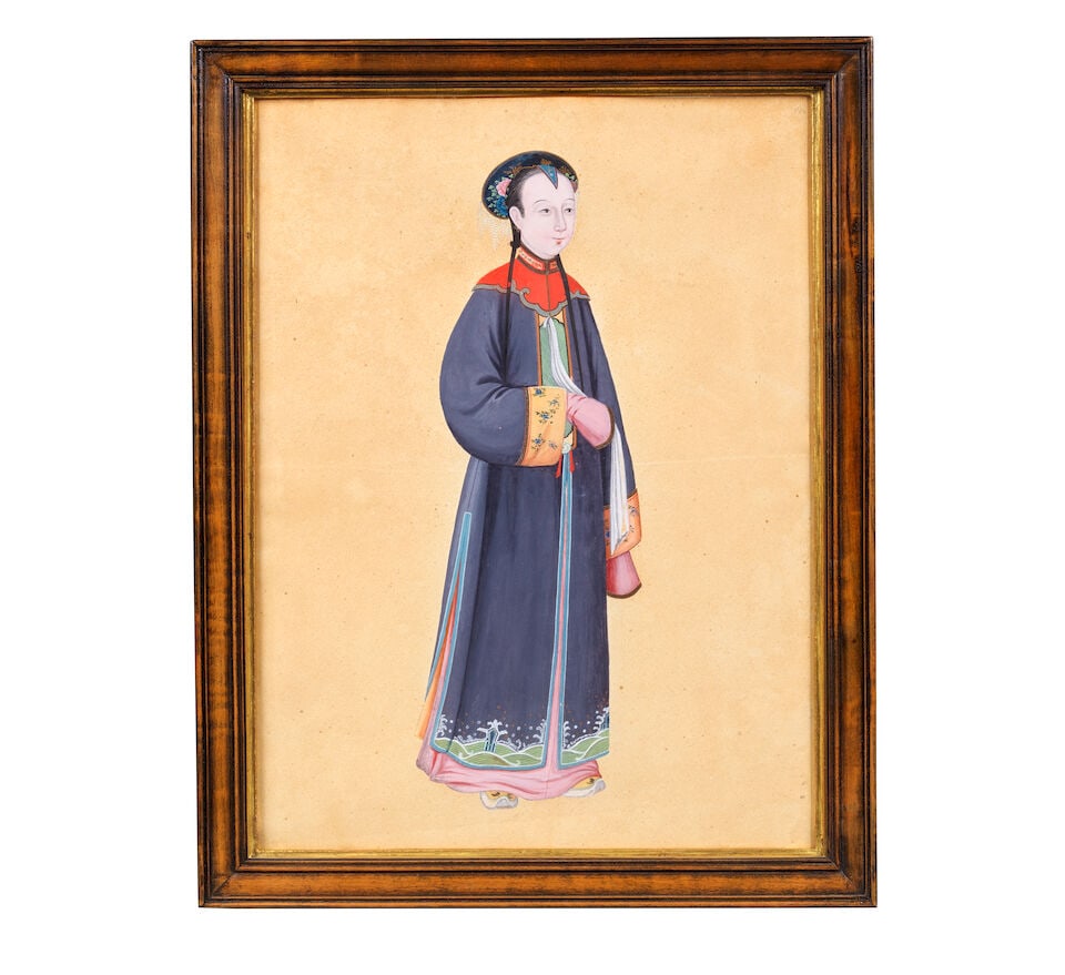 CHINESE ARTIST (CIRCA 1800) A Manchu Prince of the Fourth Degree, Civil Rank; and a Portrait of ... - 3
