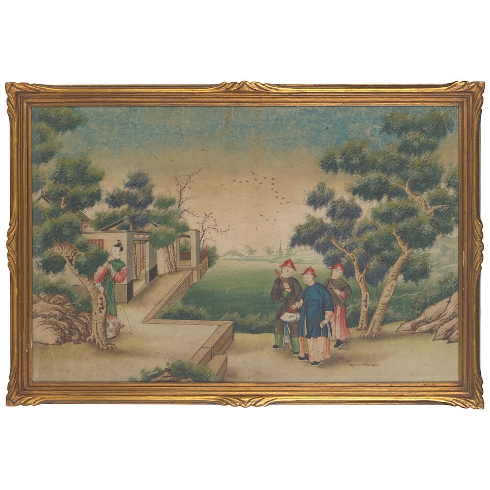 CHINESE ARTISTS (18TH/19TH CENTURY) Figurative scenes (8) - 8