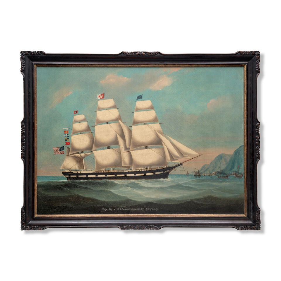 CHINESE ARTIST (CIRCA 1860) The American ship Lyra off Hong Kong - 3