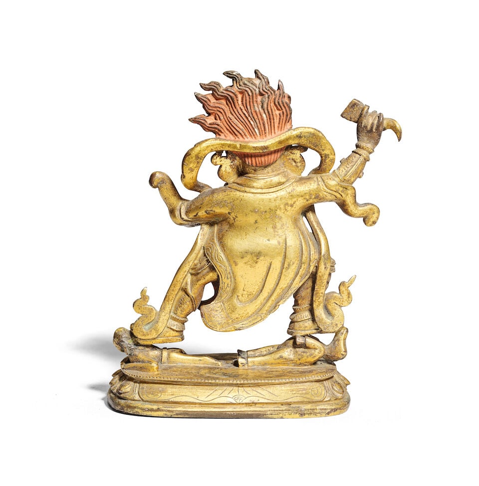 A GILT BRONZE FIGURE OF BEGTSE CHEN 19th century - 2