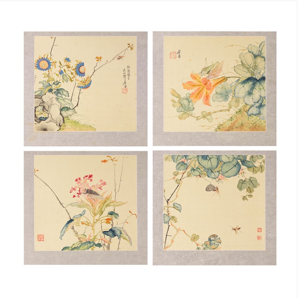 JU LIAN (1828-1904) Flowers and Insects (4) - 2