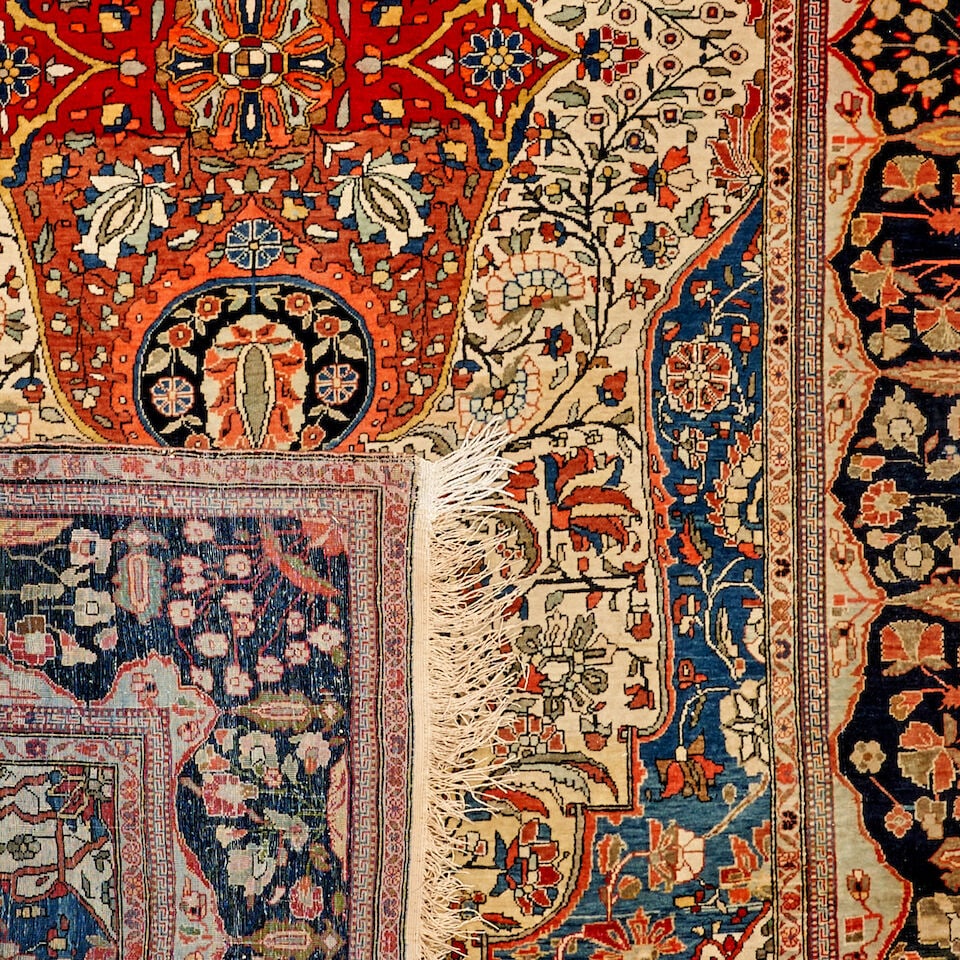 Mohtasham Kashan Rug 4 ft. 3 in. x 7 ft. 1 in. - 2