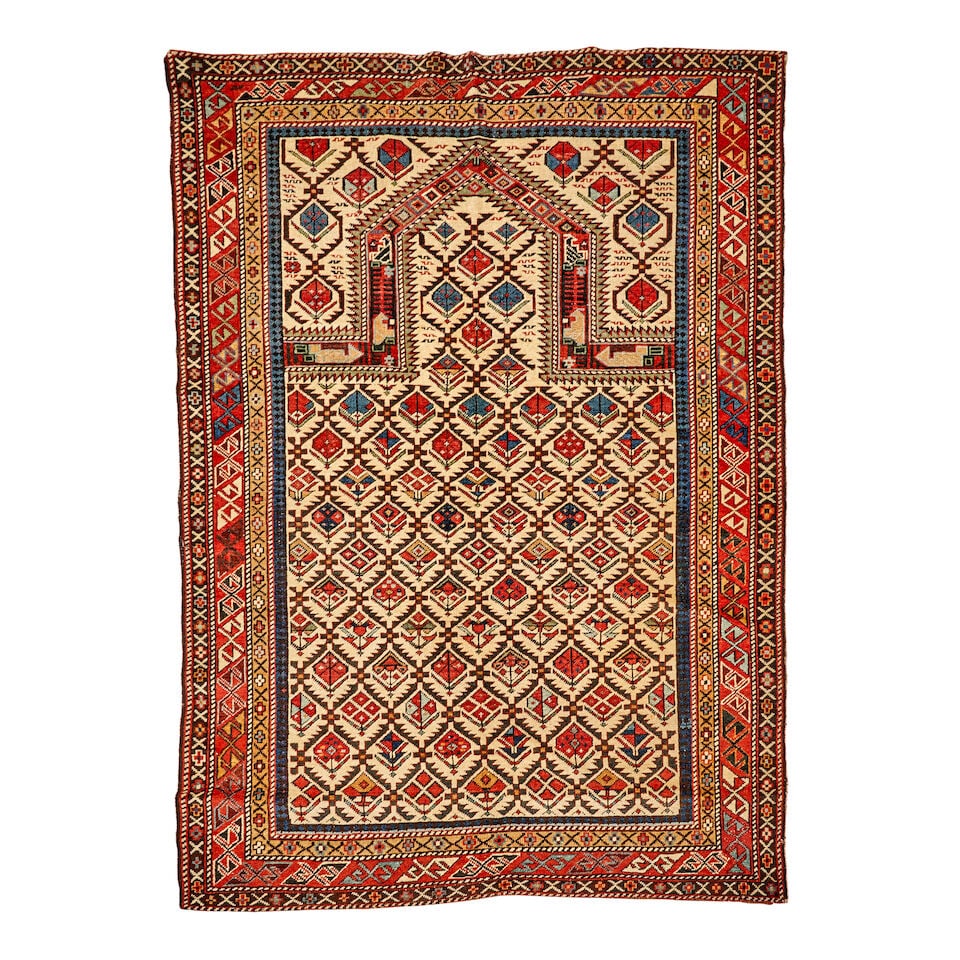 Shirvan Prayer Rug Caucasus 4 ft. 1 in. x 5 ft. 7 in. (1 of 3)
