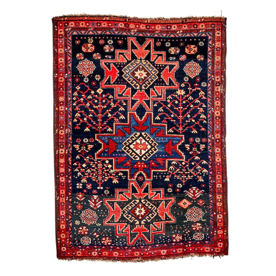 Kuba Rug with Tree Design Caucasus 2 ft. 8 in. x 3 ft. 9 in. (1 of 3)