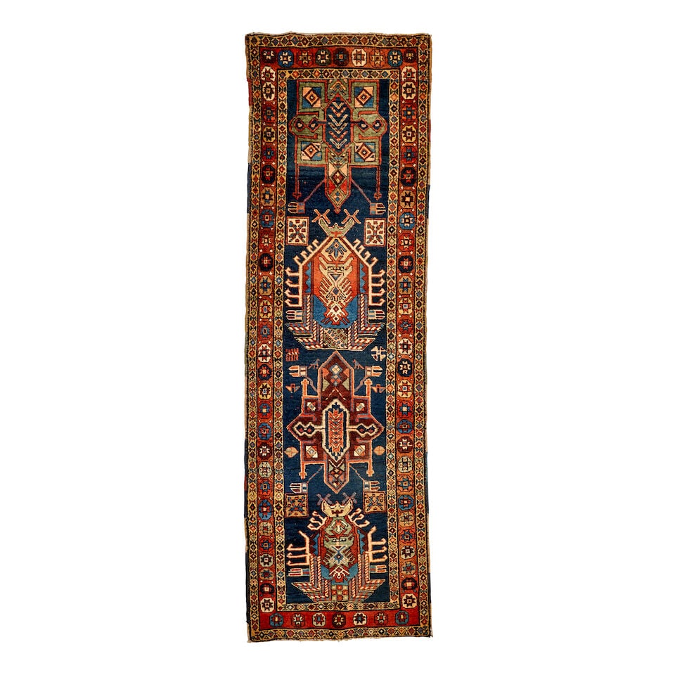 Heriz Runner 2 ft. 8 in. x 8 ft. 8 in.: Heriz Runner c. early 20th century, good condition and a very nice size. **Saleroom Notice: Special Conditions on the sale of Iranian-origin material: Due to U.S. Federal trade regulations, Bonhams Sk