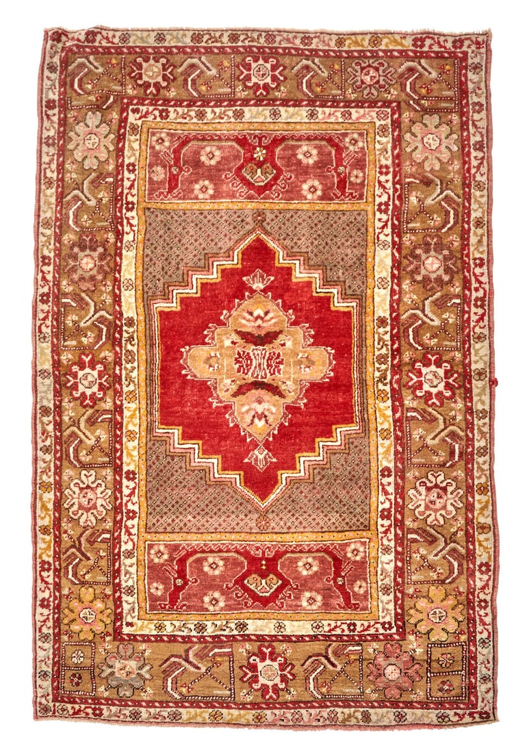 Small Ushak Rug Anatolia 3 ft. 8 in. x 5 ft. 7 in. (1 of 3)
