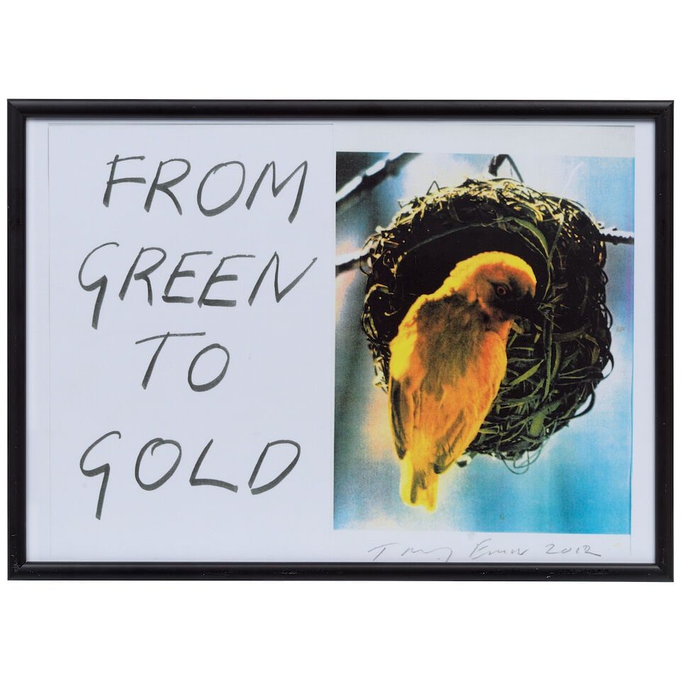 Dame Tracey Emin (British, born 1963) From Green to Gold Digital print in colours, 2012, on thin... - 3