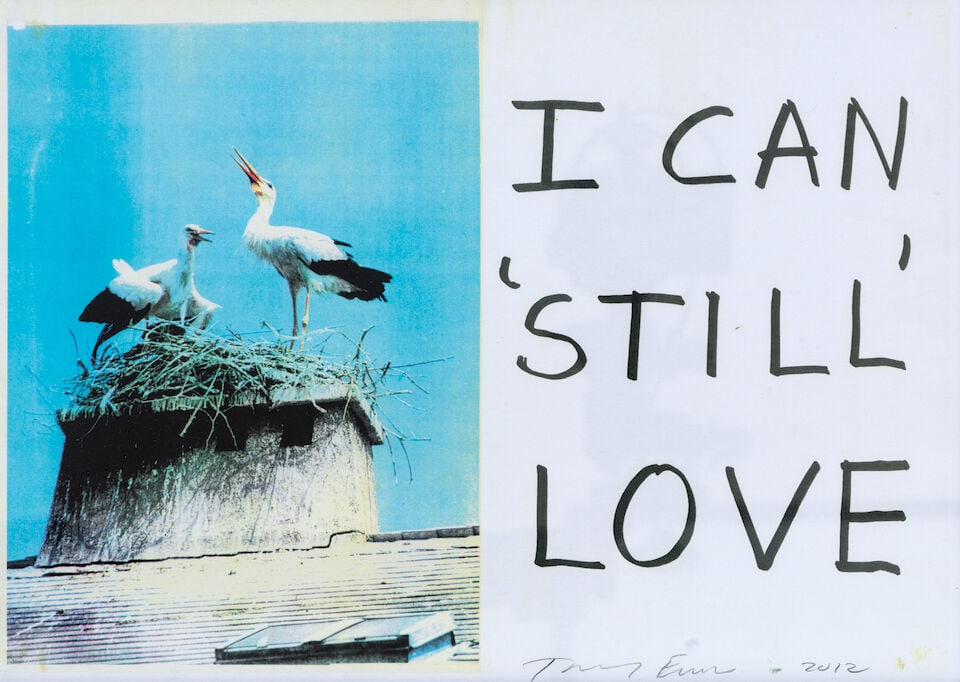 Dame Tracey Emin (British, born 1963) I Can 'Still' Love Inkjet print in colours, 2012, on thin ... (1 of 4)