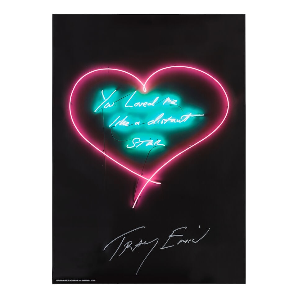 Dame Tracey Emin (British, born 1963) You Loved Me Like a Distant Star Offset lithographic poste... (1 of 1)