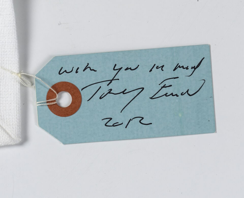 Dame Tracey Emin (British, born 1963) My Heart Is With You Always - Napkin (Pink and Red) Embroi... - 3