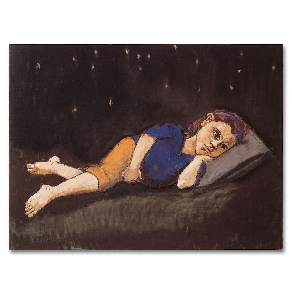 Dame Paula Rego R.A. (British, 1935-2022) Christmas Card (Momart Christmas Edition) Digital prin...: Dame Paula Rego R.A. (British, 1935-2022) Christmas Card (Momart Christmas Edition) Digital print in colours, 1994, on thin card, signed inside the card in blue ink, published by Momart, London, the
