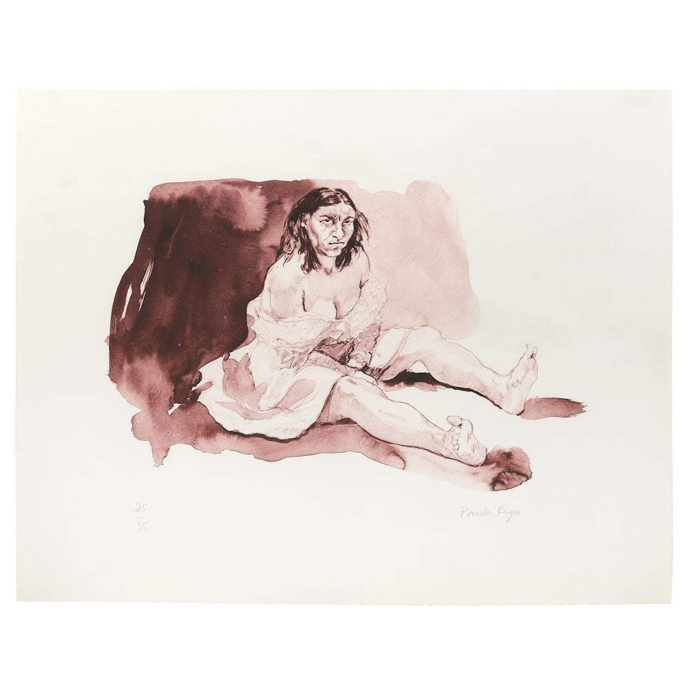 Dame Paula Rego R.A. (British, 1935-2022) Bertha, from Jane Eyre - Poetry and Story Lithograph i...: Dame Paula Rego R.A. (British, 1935-2022) Bertha, from Jane Eyre - Poetry and Story (Rosenthal 214) Lithograph in colours, 2001, on Somerset wove paper, signed and numbered 25/35 in pencil (there