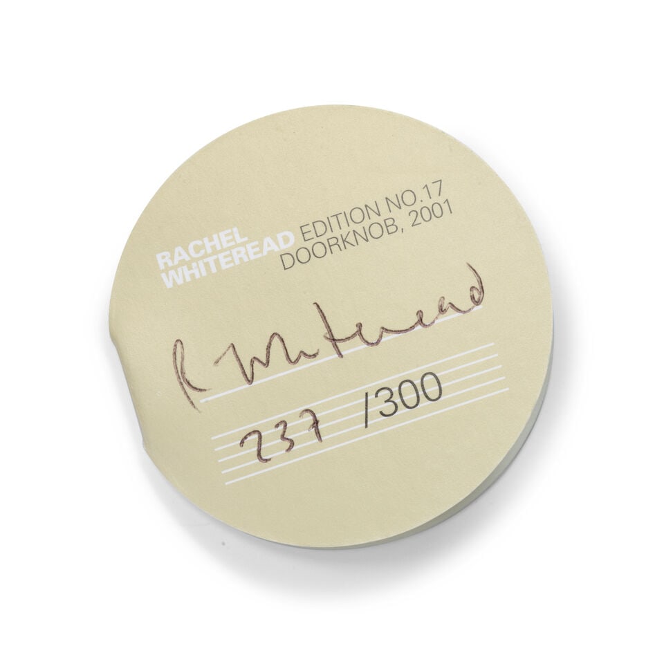 Rachel Whiteread (British, born 1963) Doorknob UV-resistant Technogel coated with black polyuret... - 2