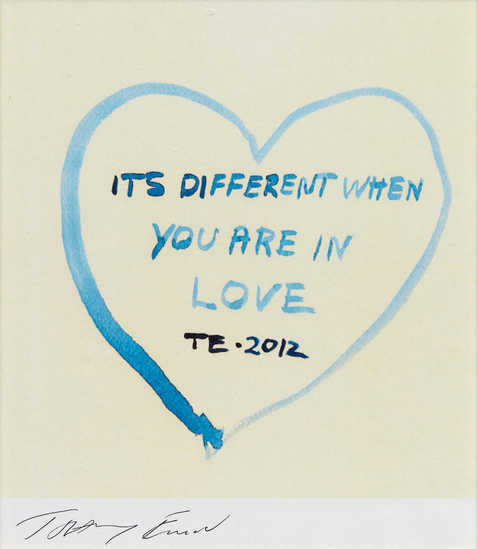 Dame Tracey Emin (British, born 1963) It's Different When You're In Love Digital print in colour... (1 of 4)
