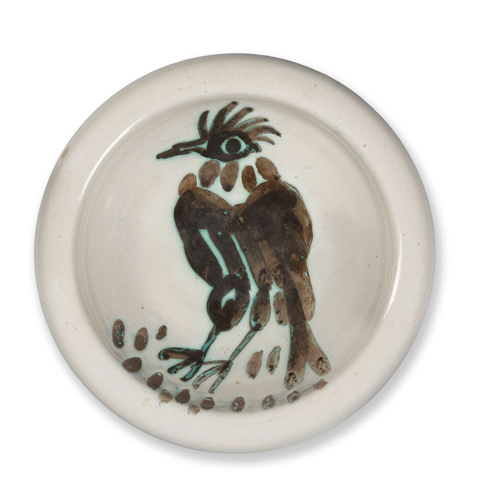 Pablo Picasso (Spanish, 1881-1973) Oiseau à la huppe stamped and marked Edition Picasso/Mad... (1 of 2)