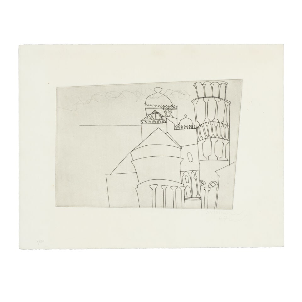 Ben Nicholson O.M. (British, 1894-1982) Pisa as Intended Etching, 1967, on wove paper, signed, d... (1 of 3)