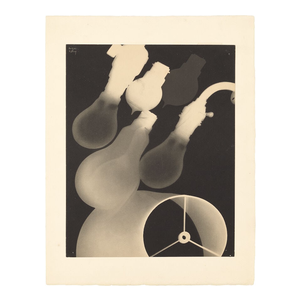 Man Ray (American, 1890-1976) La Maison, from Electricité Photogravure, 1931, on wove paper...: Man Ray (American, 1890-1976) La Maison, from Electricité (Not in Anselmino) Photogravure, 1931, on wove paper, after Man Ray's rayograph with his signature in the negative, published by La