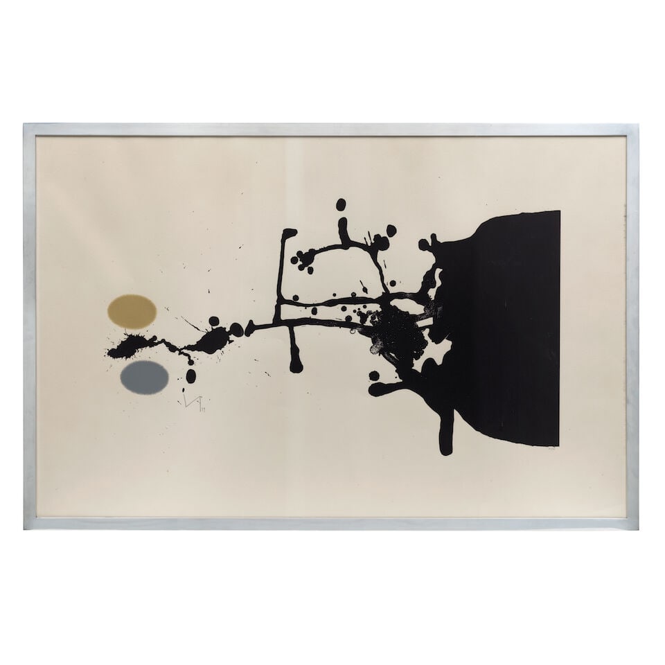 Victor Pasmore R.A. (British, 1908-1998) Black Tiger Screenprint in colours, 1979, on Arches wov... - 3