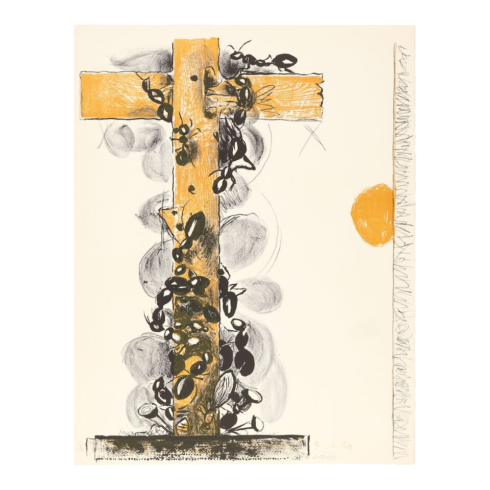 Graham Sutherland O.M. (British, 1903-1980) Ants, from A Bestiary and some Correspondences Litho...: Graham Sutherland O.M. (British, 1903-1980) Ants, from A Bestiary and some Correspondences (Tassi 93) Lithograph in colours, 1968, on Arches wove paper, signed and numbered 5/70 in pencil (there
