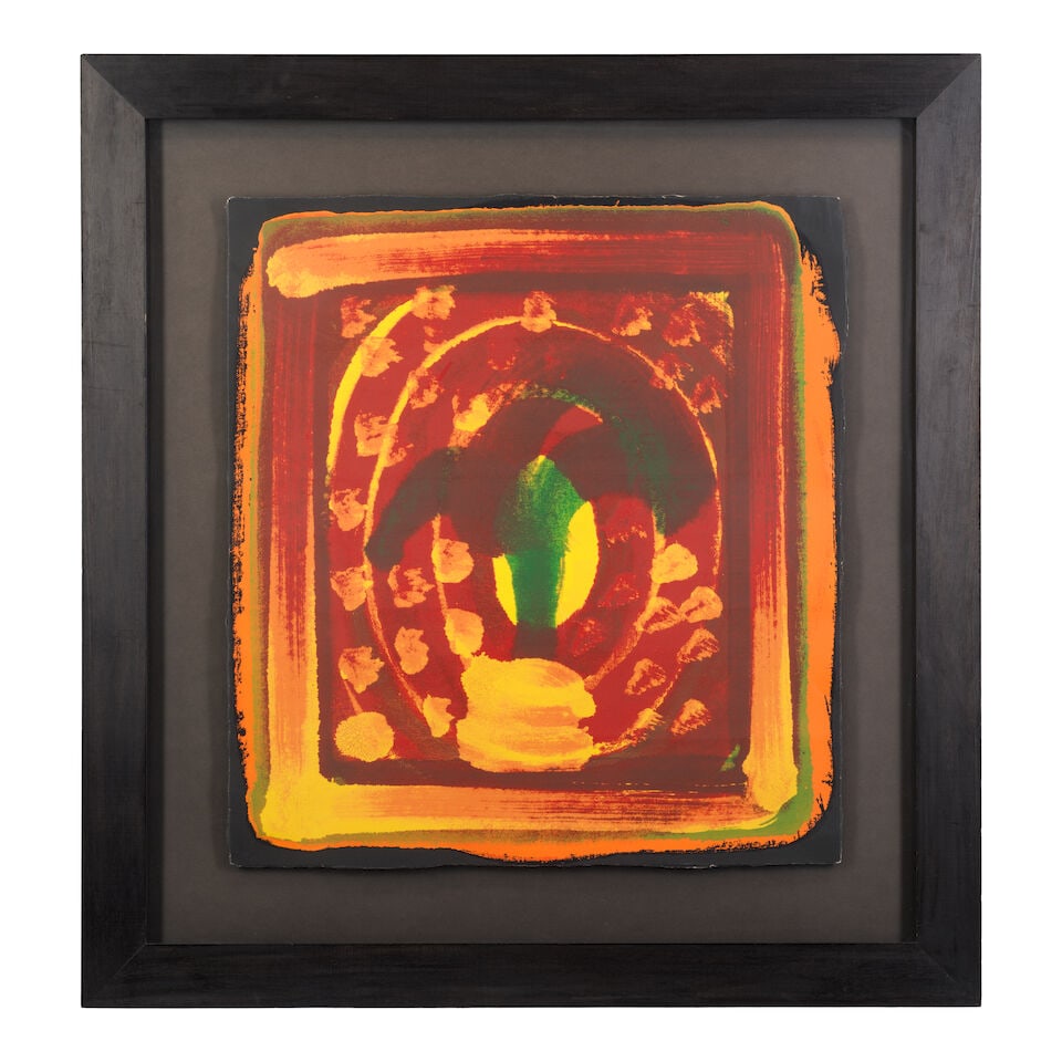Sir Howard Hodgkin (British, 1932-2017) Still Life Screenprint in colours, 1980, on Arches wove ... - 3