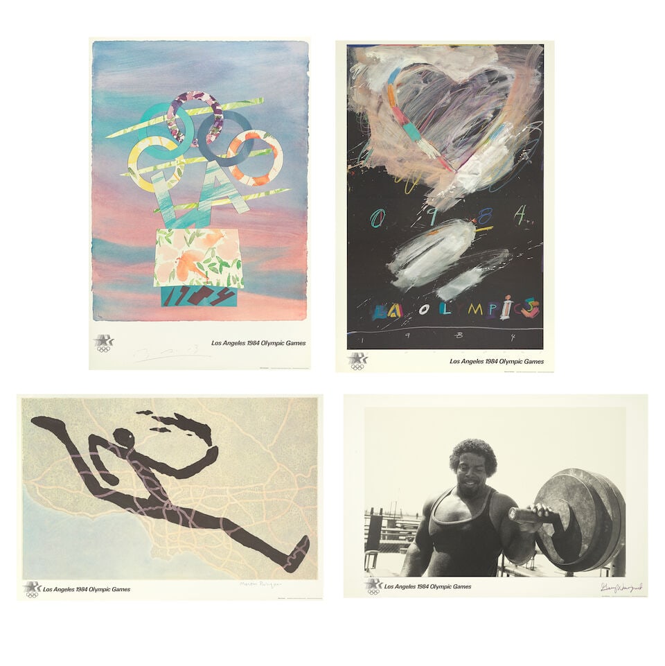 Martin Puryear (American, born 1941), Raymond Saunders (American, 1934-2025), Garry Winogrand (A...: Martin Puryear (American, born 1941), Raymond Saunders (American, 1934-2025), Garry Winogrand (American, 1928-1984), Billy Al Bengston (American, 1934-2022) Los Angeles 1984 Olympic Games Four offset