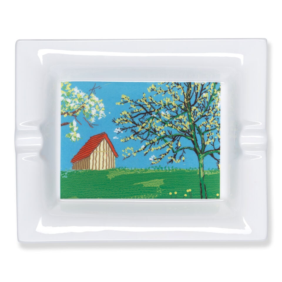 David Hockney R.A. (British, born 1937) A Year in Normandie (Ashtray) Hand-cast, fine bone china... (1 of 1)