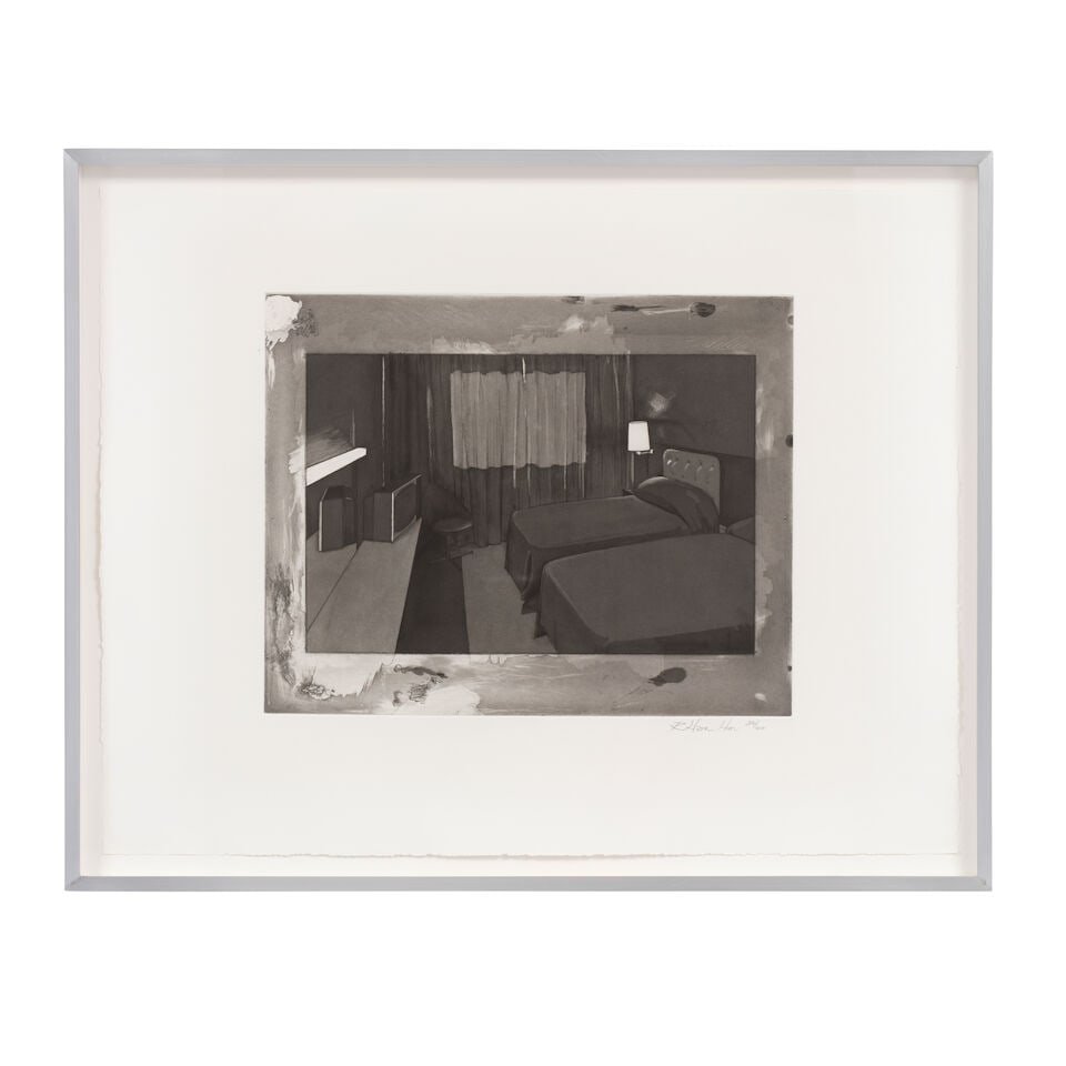 Richard Hamilton (British, 1922-2011) Motel I Soft-ground etching, with open, step-bite aquatint... - 3