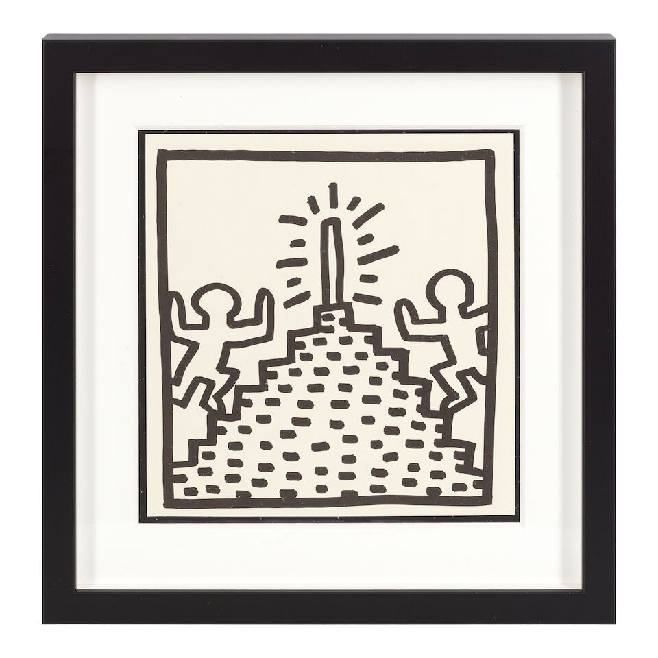 Keith Haring (American, 1958-1990) Eight Coloring Book Plates, from Keith Haring Eight double-si... - 10