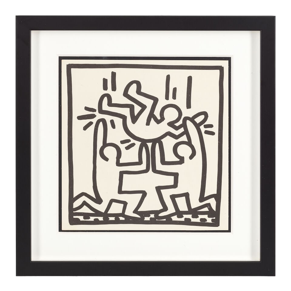 Keith Haring (American, 1958-1990) Eight Coloring Book Plates, from Keith Haring Eight double-si... - 13