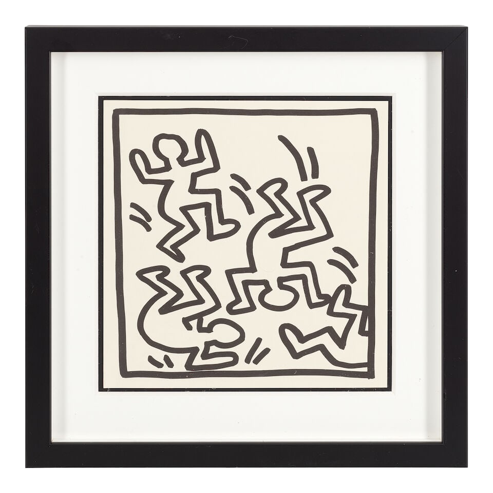 Keith Haring (American, 1958-1990) Eight Coloring Book Plates, from Keith Haring Eight double-si... - 14