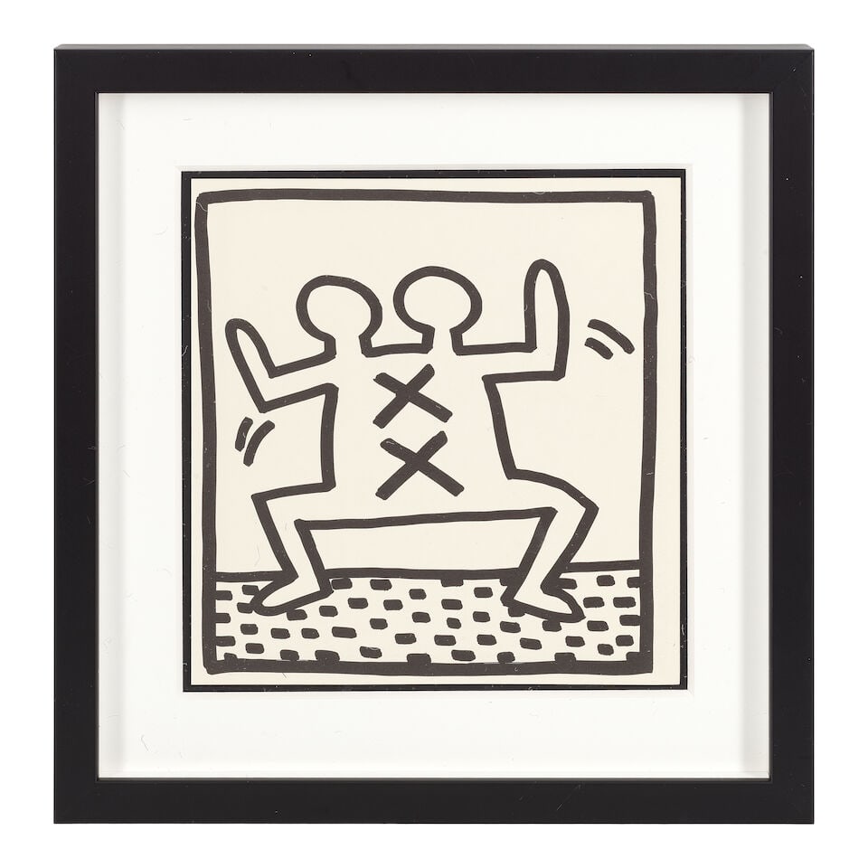 Keith Haring (American, 1958-1990) Eight Coloring Book Plates, from Keith Haring Eight double-si... - 10