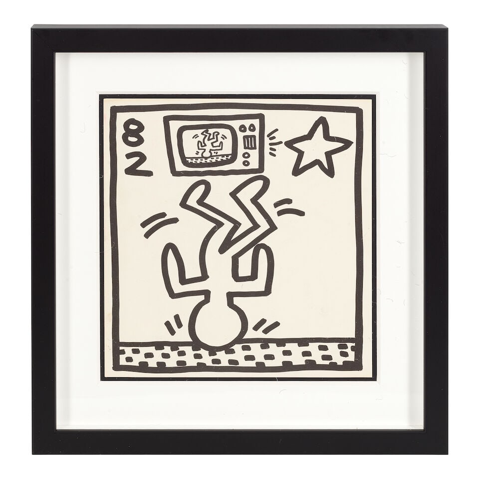 Keith Haring (American, 1958-1990) Eight Coloring Book Plates, from Keith Haring Eight double-si... - 11