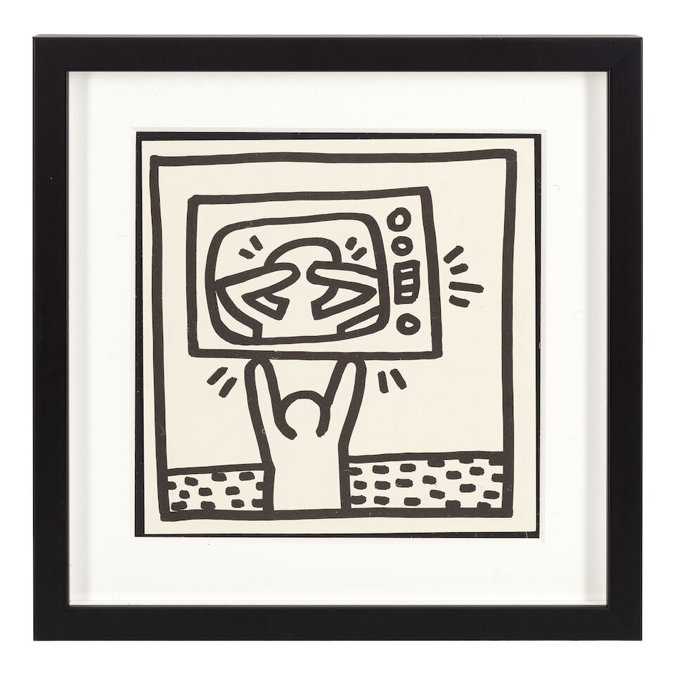 Keith Haring (American, 1958-1990) Eight Coloring Book Plates, from Keith Haring Eight double-si... - 12