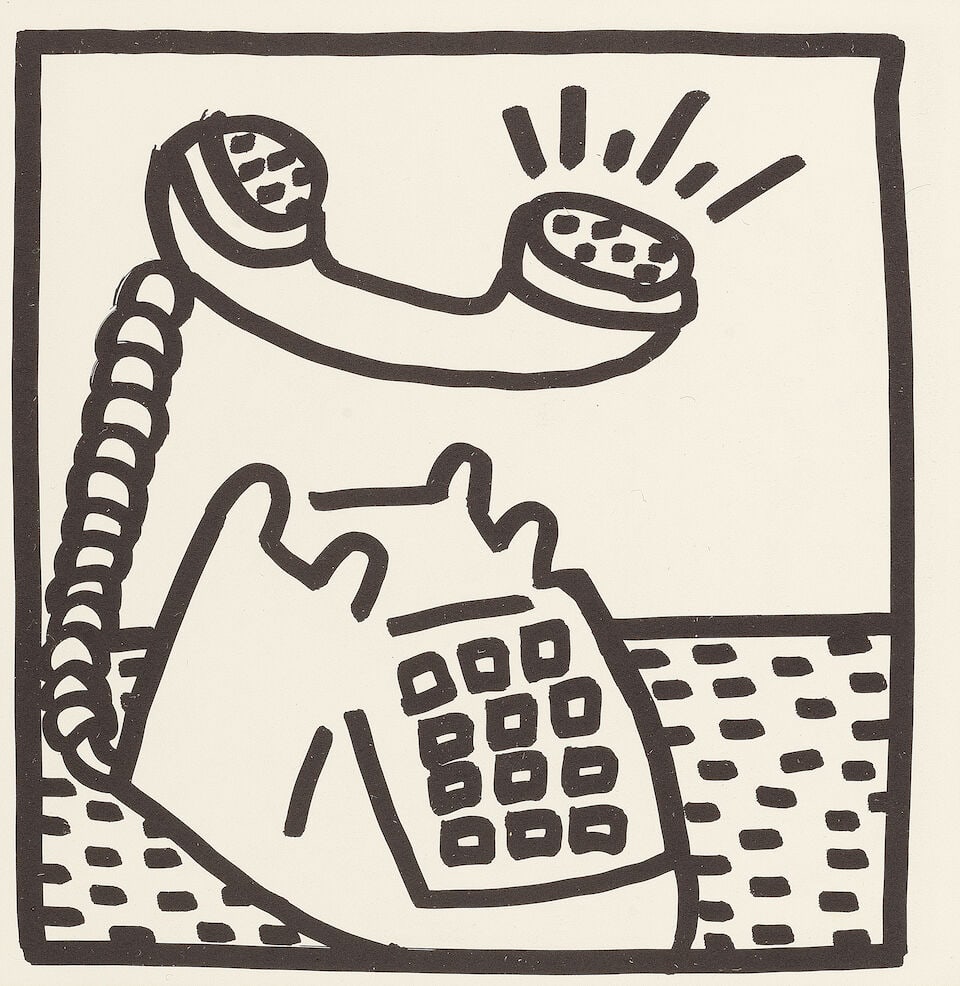 Keith Haring (American, 1958-1990) Eight Coloring Book Plates, from Keith Haring Eight double-si... - 6