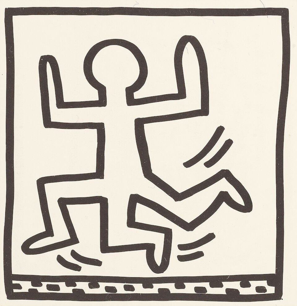 Keith Haring (American, 1958-1990) Eight Coloring Book Plates, from Keith Haring Eight double-si... - 9
