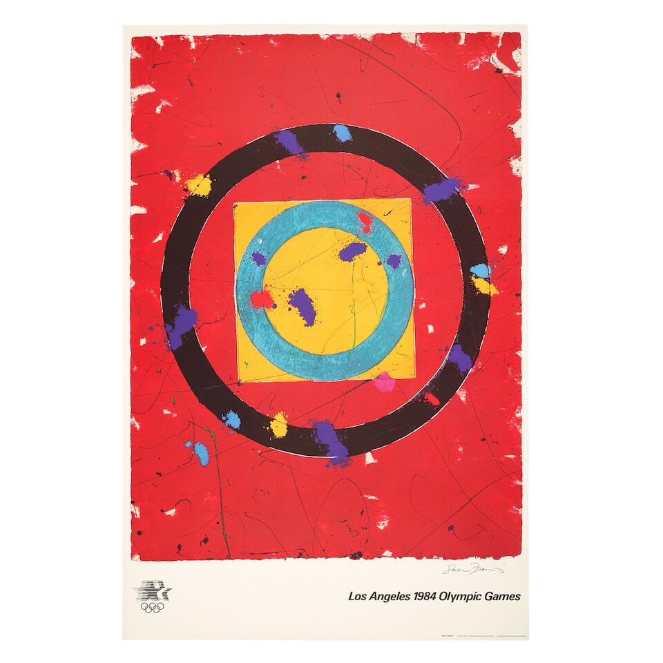 Sam Francis (American, 1923-1994) Los Angeles 1984 Olympic Games Offset lithographic poster in c... (1 of 1)