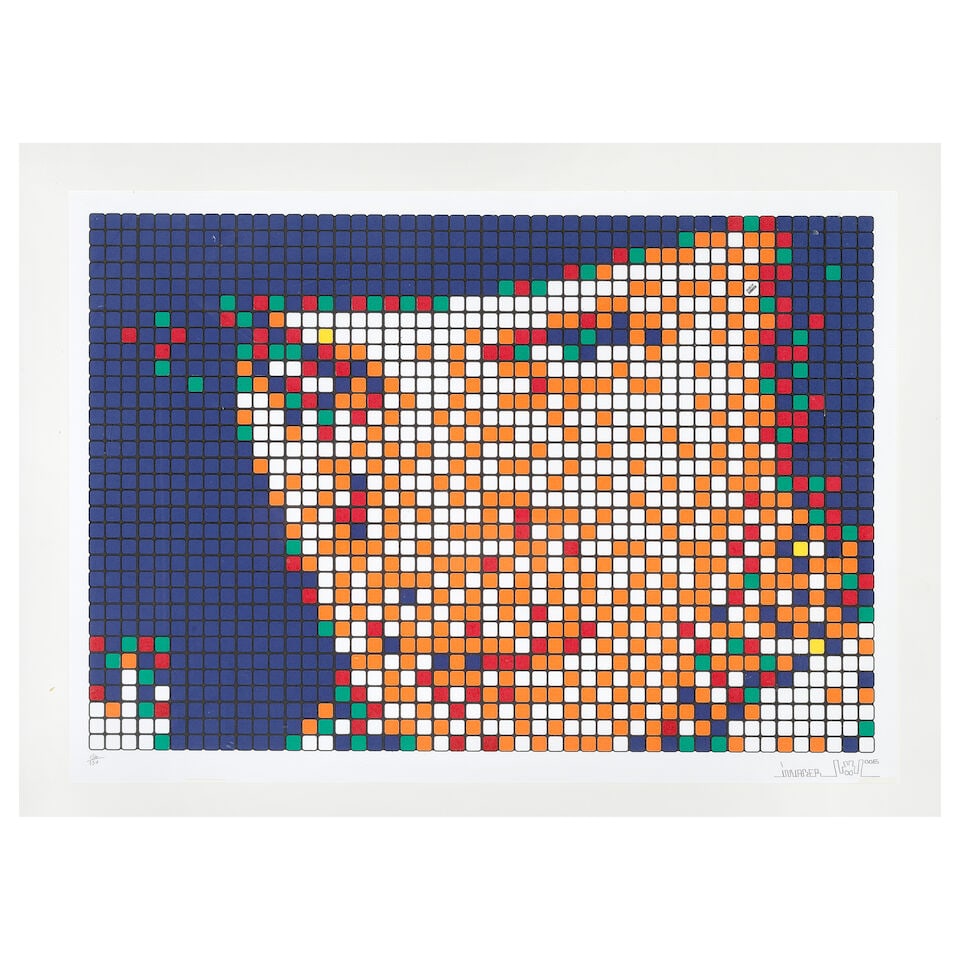 Invader (French, born 1969) Rubik Kubrick Clockwork Orange (Alex) Screenprint in colours, 2006, ... (1 of 2)