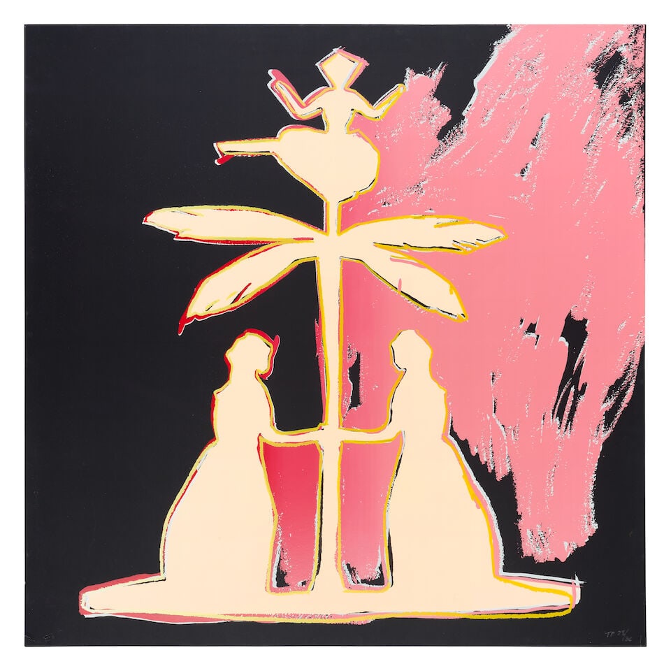 Andy Warhol (American, 1928-1987) One plate, from Hans Christian Andersen Screenprint in unique ...: Andy Warhol (American, 1928-1987) One plate, from Hans Christian Andersen (Feldman & Schellmann IIB.399) Screenprint in unique colour combination, 1987, on Lenox Museum Board, numbered 'TP 28/36' in p