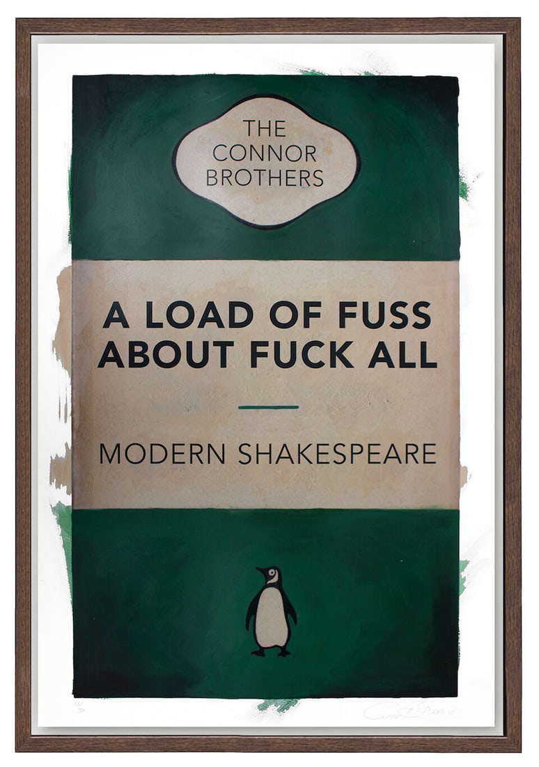 The Connor Brothers (British, born 1968) A Load Of Fuss About Fuck All Pigment print with acryli...: The Connor Brothers (British, born 1968) A Load Of Fuss About Fuck All Pigment print with acrylic and silkscreen varnish in colours, 2018, signed, dated and numbered 13/50 in pencil, the full sheet,