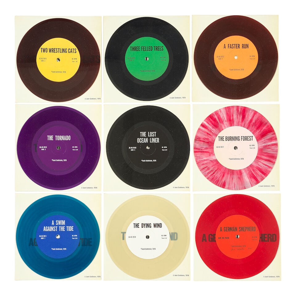 Jack Goldstein (American, 1945-2003) A Suite of Nine 7-Inch Records with Sound Effects The compl... (1 of 2)