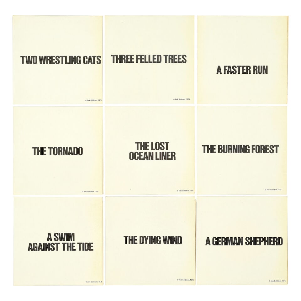 Jack Goldstein (American, 1945-2003) A Suite of Nine 7-Inch Records with Sound Effects The compl... - 2