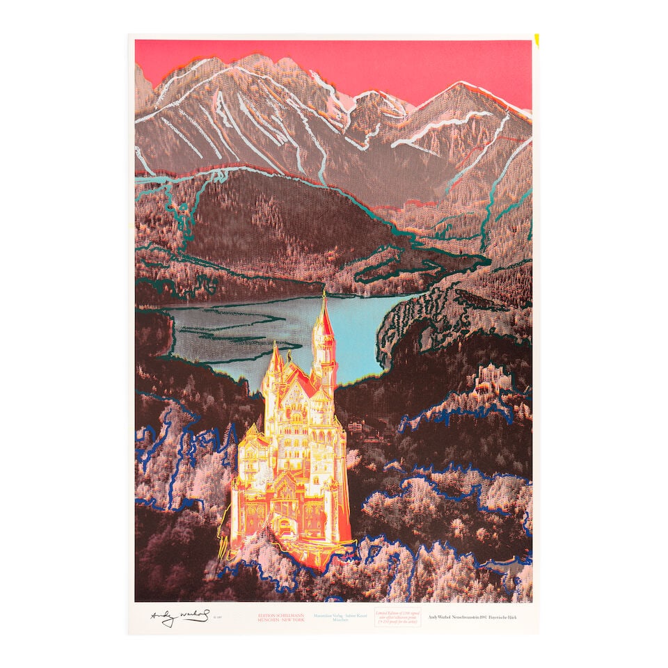 Andy Warhol (American, 1928-1987) Neuschwanstein Offset lithographic poster with screenprint in ... (1 of 1)