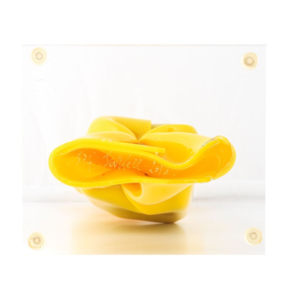 Laurence Jenkell (French, born 1965) Wrapping Bonbon Jaune Plexiglas multiple, 2010, incised wit... - 2