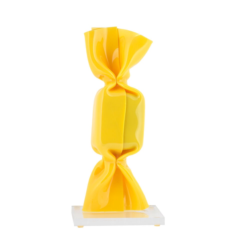 Laurence Jenkell (French, born 1965) Wrapping Bonbon Jaune Plexiglas multiple, 2010, incised wit... - 4