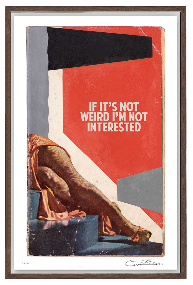 The Connor Brothers (British, born 1968) If It's Not Weird I'm Not Interested Pigment print with...: The Connor Brothers (British, born 1968) If It's Not Weird I'm Not Interested Pigment print with silkscreen varnish in colours, 2017, signed, dated and numbered 1/150, the full sheet, framed Sheet