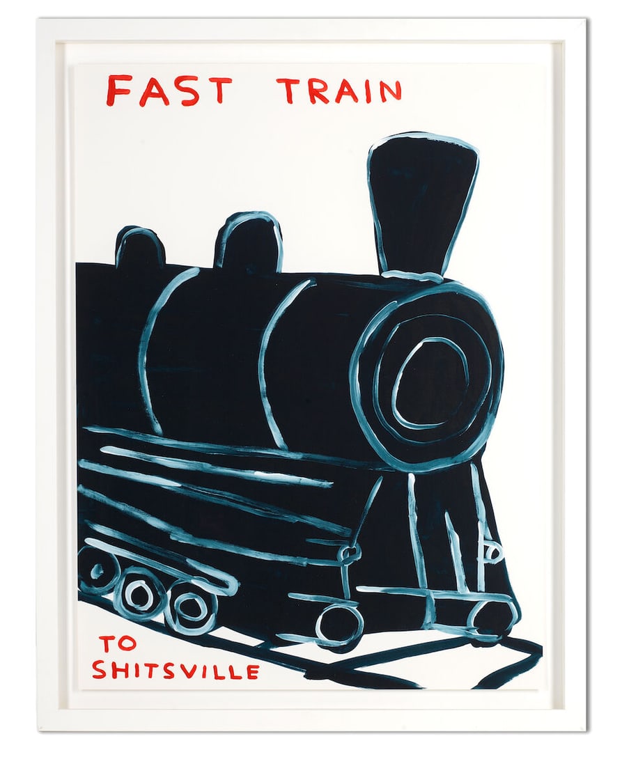David Shrigley (British, born 1968) Untitled (Fast Train to Shitsville) Screenprint in colours, ... - 2