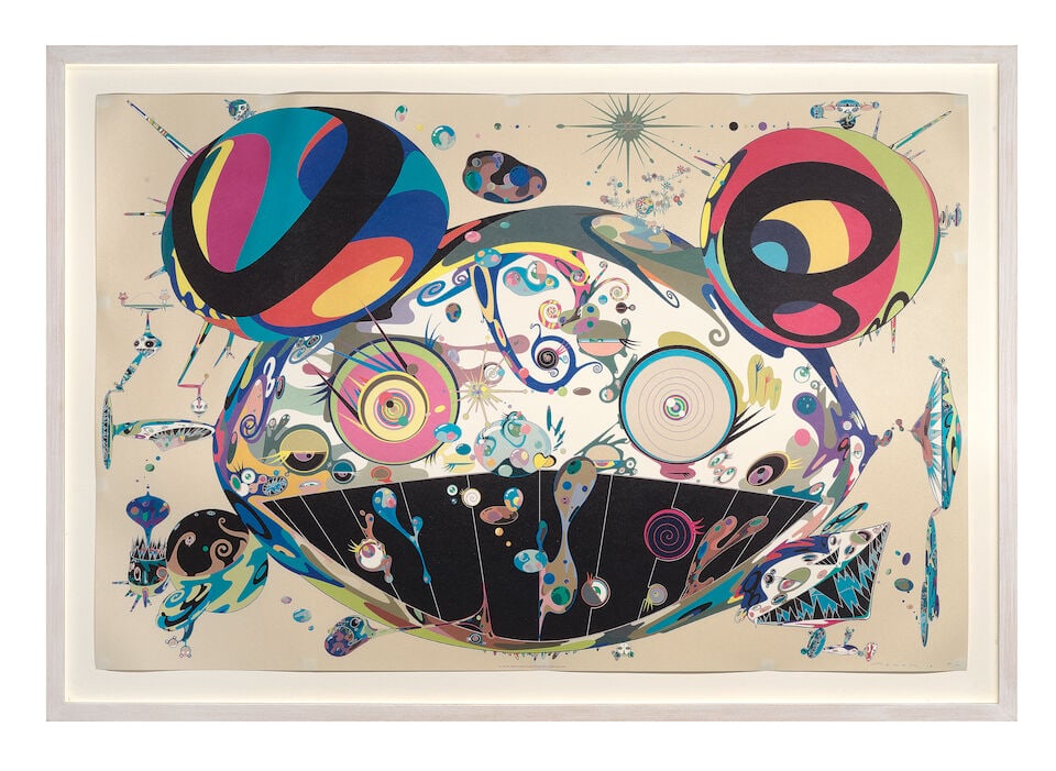 Takashi Murakami (Japanese, born 1962) Tan Tan Bo Offset lithograph in colours, 2004, on glossy ... - 2
